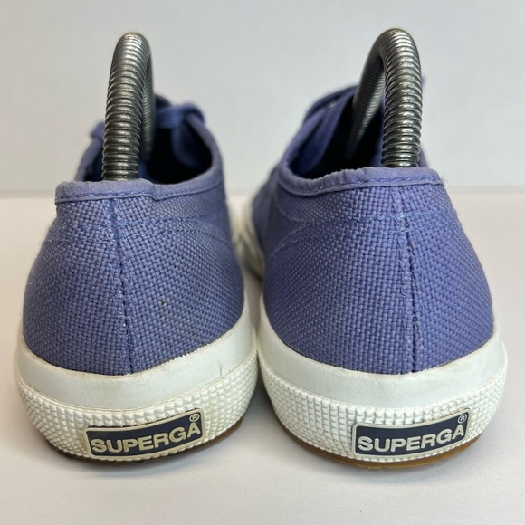 SUPERGA 2750 Cotu Classic Low Top Lace Up Canvas Sneakers Womens Sz 9 Deep Lilac - Picture 10 of 12